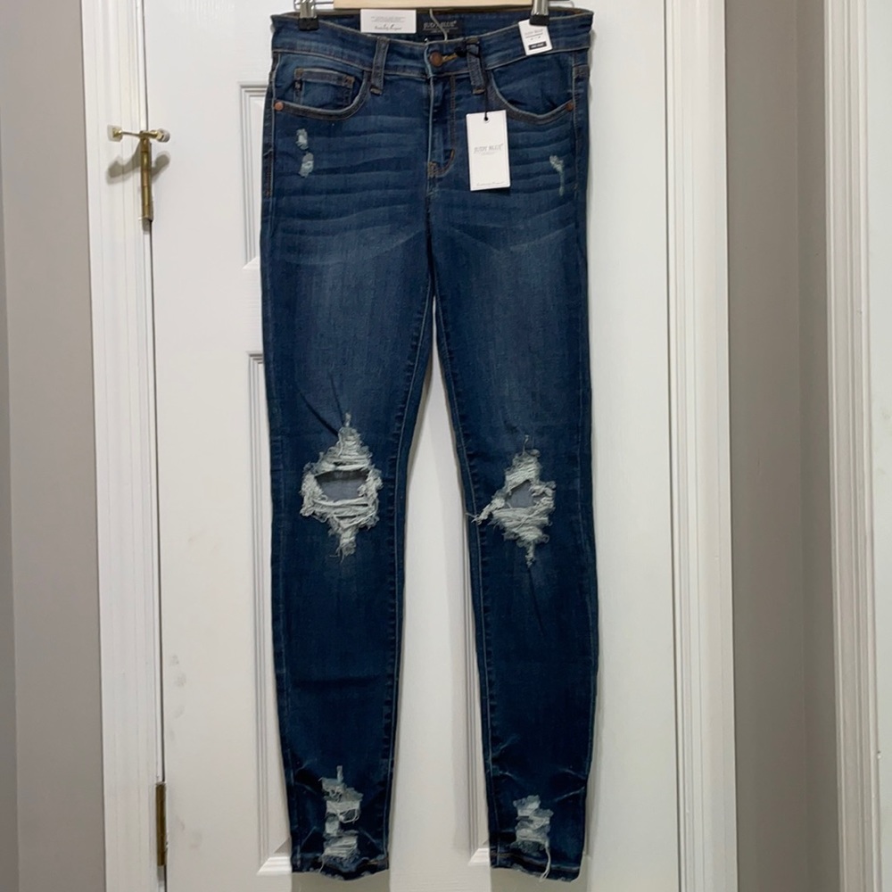 Judy Blue Mid Rise Skinny Jeans Size 7/28 NWT